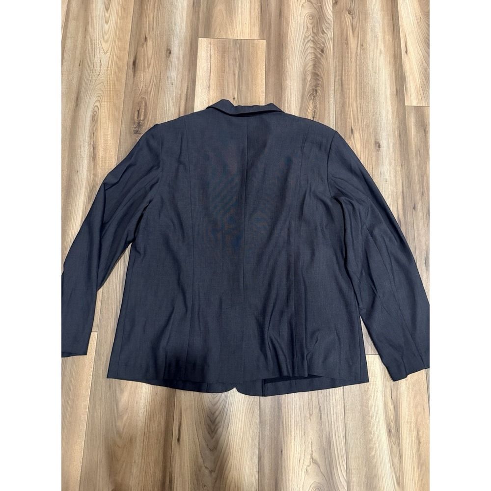 Additions By Chico's Women's Blazer Dark Gray Sz 3 Or XL 16 Stretch Pockets - Picture 4 of 5